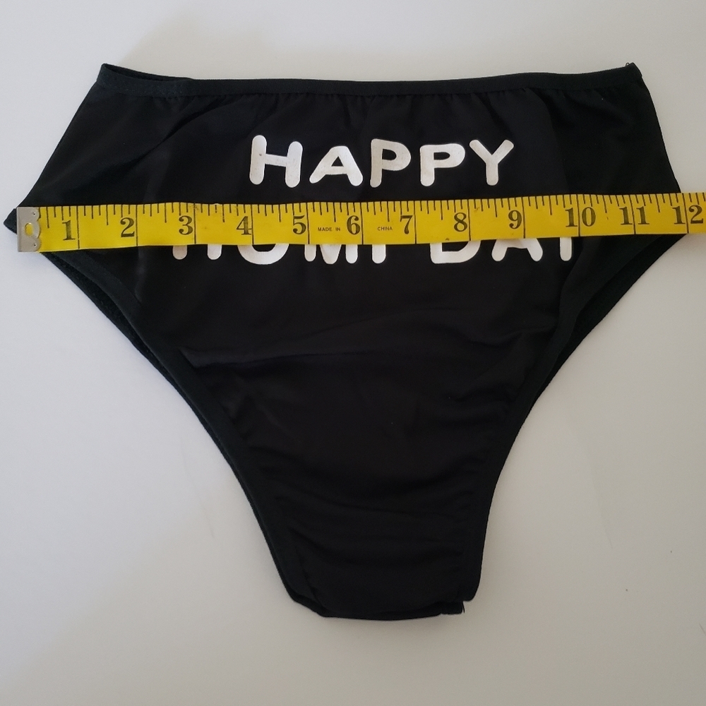 🆕️ NWT One Pair Black Novelty Panty - Picture 3 of 4